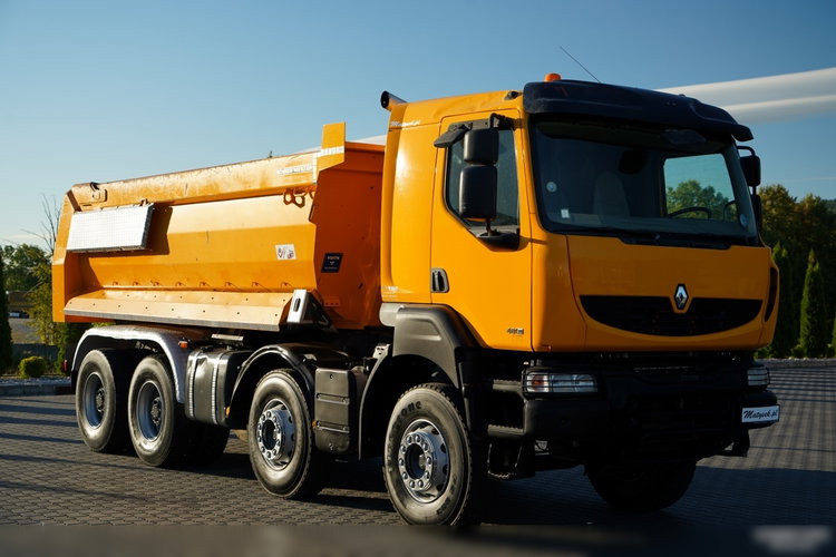 Renault KERAX 480 / 8x4 / WYWROTKA TYLNOZSYPOWA / MEILLER KIPPER / HYDROKLAPA / SPROWADZONA zdjęcie 18