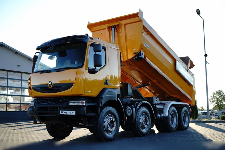 Renault KERAX 480 / 8x4 / WYWROTKA TYLNOZSYPOWA / MEILLER KIPPER / HYDROKLAPA / SPROWADZONA zdjęcie 1