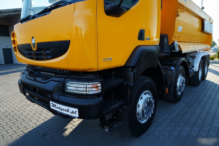 Renault KERAX 480 / 8x4 / WYWROTKA TYLNOZSYPOWA / MEILLER KIPPER / HYDROKLAPA / SPROWADZONA zdjęcie 22