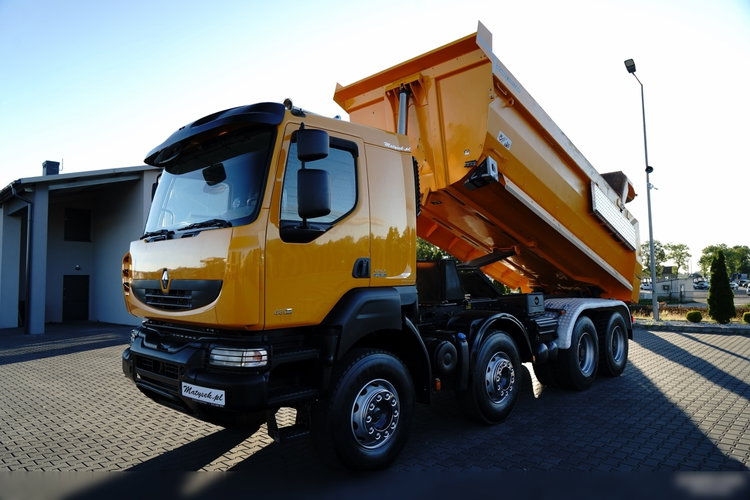 Renault KERAX 480 / 8x4 / WYWROTKA TYLNOZSYPOWA / MEILLER KIPPER / HYDROKLAPA / SPROWADZONA zdjęcie 2