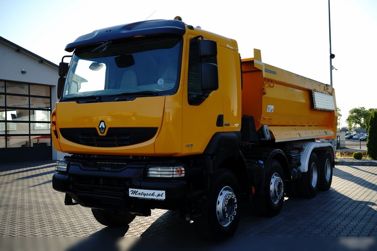 Renault KERAX 480 / 8x4 / WYWROTKA TYLNOZSYPOWA / MEILLER KIPPER / HYDROKLAPA / SPROWADZONA zdjęcie 6