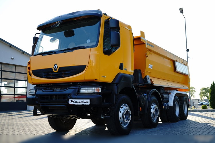 Renault KERAX 480 / 8x4 / WYWROTKA TYLNOZSYPOWA / MEILLER KIPPER / HYDROKLAPA / SPROWADZONA zdjęcie 7