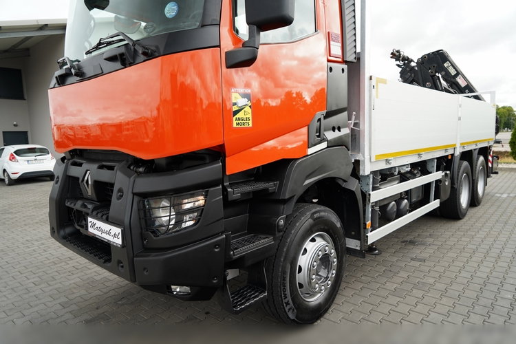 Renault K 380 / 6X4 / SKRZYNIOWY 6.2 M / + HDS HIAB 166 ES-4 / MAX UDŹWIG 6 500 KG / WYSÓW 12.3 M / ROTATOR / STEROWANIE RADIOWE  / SPROWADZONY zdjęcie 17