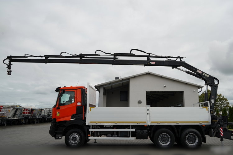 Renault K 380 / 6X4 / SKRZYNIOWY 6.2 M / + HDS HIAB 166 ES-4 / MAX UDŹWIG 6 500 KG / WYSÓW 12.3 M / ROTATOR / STEROWANIE RADIOWE  / SPROWADZONY zdjęcie 3