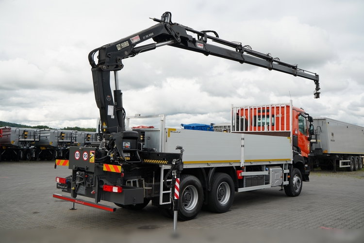 Renault K 380 / 6X4 / SKRZYNIOWY 6.2 M / + HDS HIAB 166 ES-4 / MAX UDŹWIG 6 500 KG / WYSÓW 12.3 M / ROTATOR / STEROWANIE RADIOWE  / SPROWADZONY zdjęcie 5