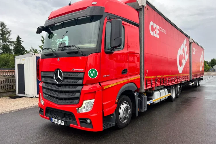 Mercedes ACTROS MP5 euro6 6x2 jumbo zestaw 120m 38palet zdjęcie 2