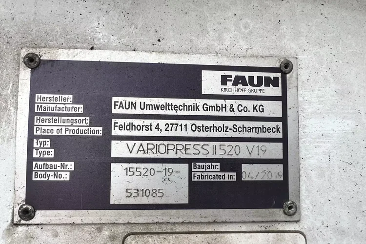 Mercedes AROCS 2536 eur6 FAUN VARIOPRSS520 zdjęcie 8