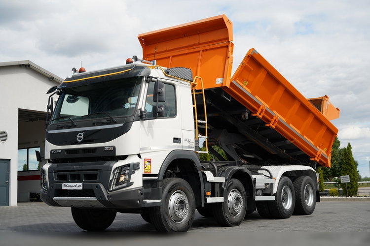 Volvo FMX 460 / 8x4 / WYWROTKA DWUSTRONNA / HYDROBURTA / HYDROKLAPA / SPROWADZONA zdjęcie 1