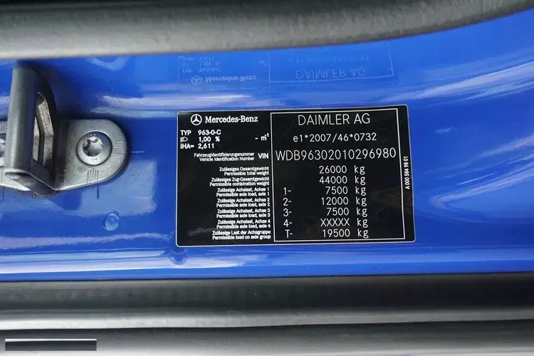 Mercedes ACTROS / 2543 / ACC / E 6 / PEŁNY ADR / PLATFORMA / ZAWIESIE POD WÓZEK zdjęcie 11