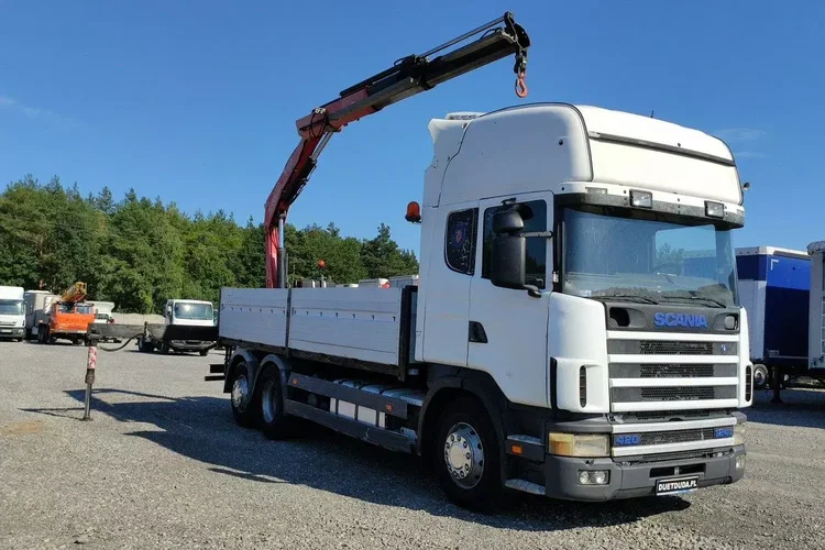 Scania 124L 420 6x2 Retarder HDS FASSI F170 Budowlanka zdjęcie 9