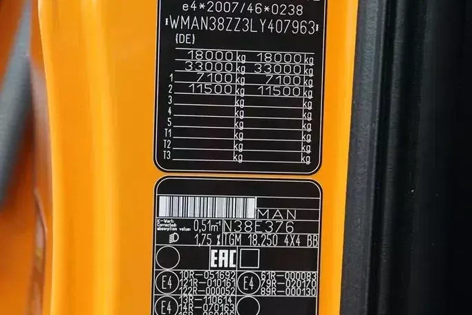 MAN TGM / 18.250 / E 6 / 4 X 4 / WYWROTKA 3 STRONNA / ŁAD. 10 060 KG / zdjęcie 11
