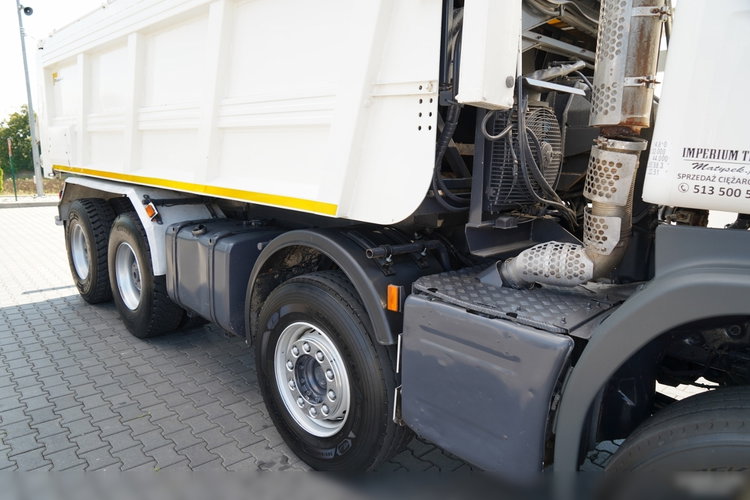 Scania G 410 / 8X4 / ZABUDOWA SAMOWYŁADOWCZA DO ASFALTU / 2X HYDROKLAPA / DACH HYDRAULICZNY / POD ROZŚCIEŁACZ zdjęcie 23