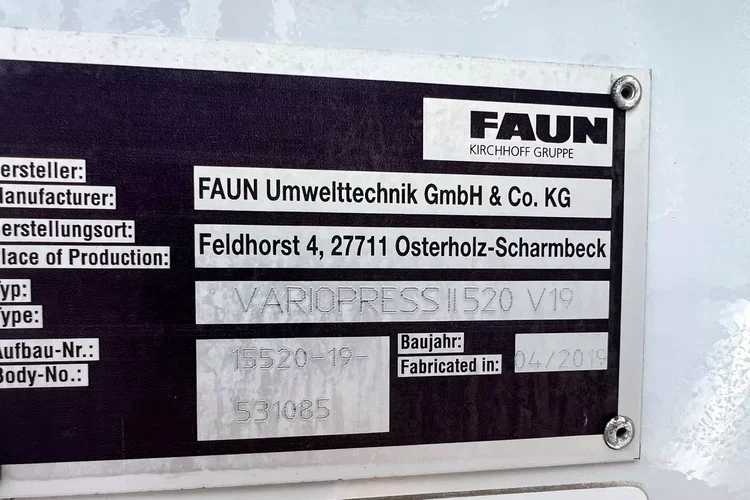 Mercedes AROCS 2536 eur6 FAUN VARIOPRSS520 zdjęcie 26