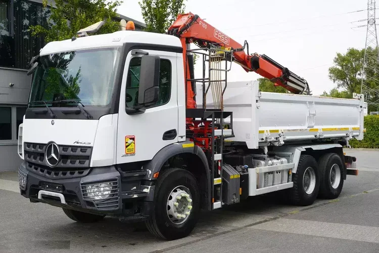 Mercedes Arocs 2636 / 6x4 / HDS Fassi / Wywrotka 3 str / Bortmatic zdjęcie 4