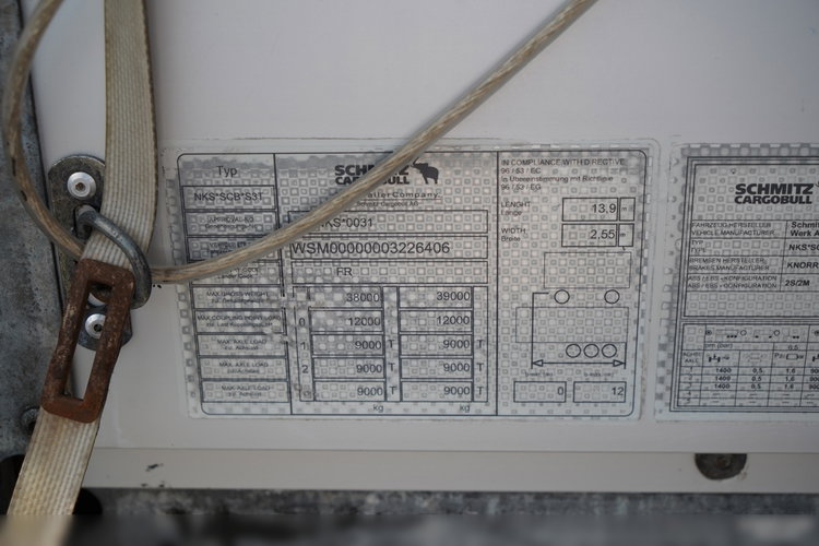 Schmitz FIRANKA STANDARD / DWIE OSIE PODNOSZONE / OSIE / SPROWADZONA zdjęcie 26