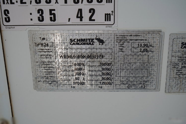 Schmitz / NACZEPA BURTOWA / RAMA OCYNKOWANA / SPROWADZONA zdjęcie 19