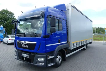 MAN TGL 12.250 / FIRANKA 7.70 + WINDA / EURO 6 / GLOB / IDEALNY STAN /