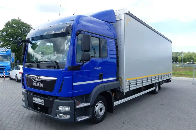 MAN TGL 12.250 / FIRANKA 7.70 + WINDA / EURO 6 / GLOB / IDEALNY STAN / zdjęcie 2