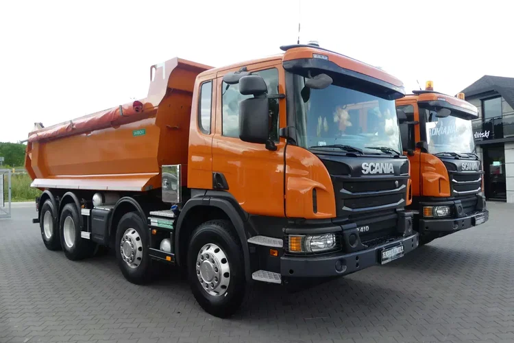 Scania P410 8x4 / WYWROTKA TYLNO ZSYPOWA / ALUFELGI / MANUAL / zdjęcie 10