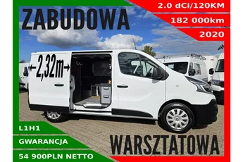Renault Trafic L1H1 54900zł NETTO Zabudowa warsztatowa 2.0 dCi/120KM