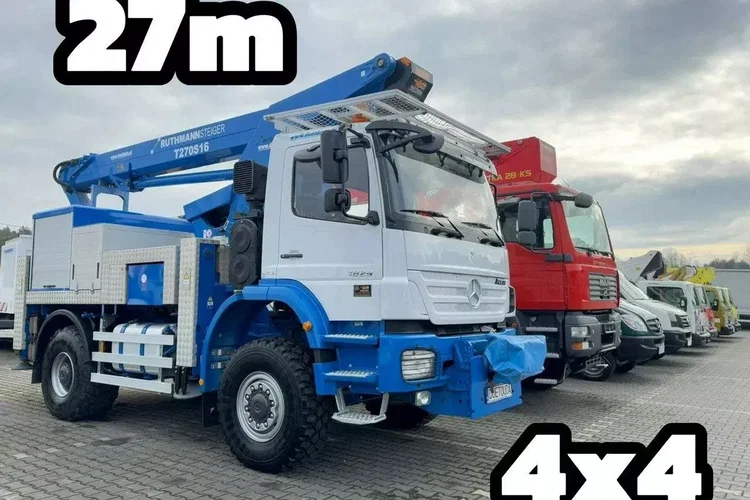 Mercedes AXOR 1829 4x4 Zwyżka RUTHMANN STEIGER T270S16 Podnośnik Koszowy zdjęcie 1