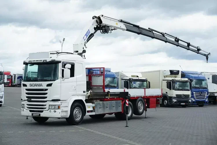 Scania G 490 / 6 X 2 / SKRZYNIOWY + HDS / HMF 3220 K7 / WYSIĘG 18.9 M zdjęcie 1
