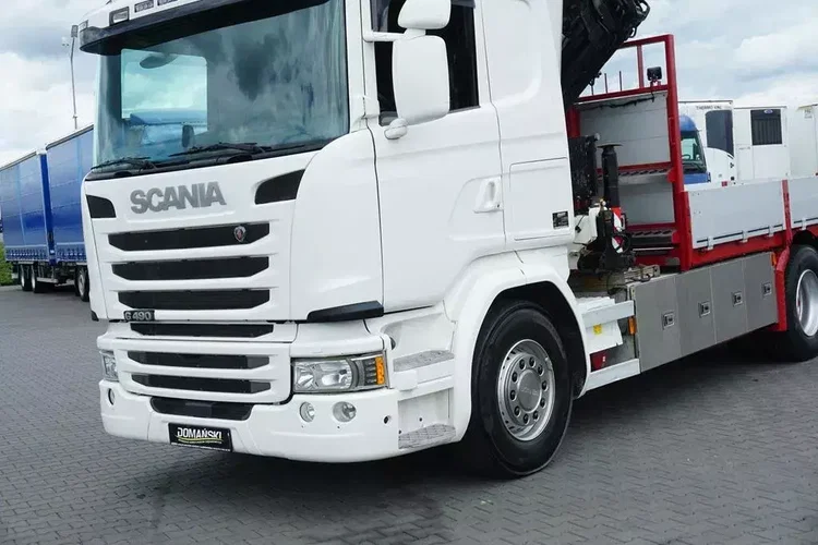 Scania G 490 / 6 X 2 / SKRZYNIOWY + HDS / HMF 3220 K7 / WYSIĘG 18.9 M zdjęcie 39