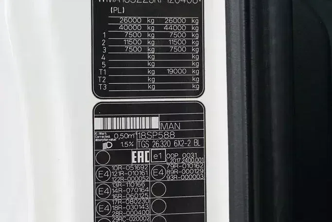 MAN TGS / 26.360 / EURO 6 / KONTENER + WINDA / 23 PALETY / DŁ. 9.3 M zdjęcie 11