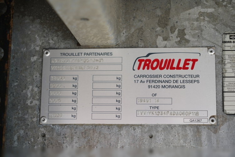Trouillet / FIRANKA / STANDARD / MOCNA PODŁOGA SZYNA-DESKA / OŚ PODNOSZONA / SAF / SPROWADZONA zdjęcie 27