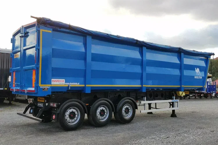 Wielton HARDOX STALOWA DO ZŁOMU 50m Oś Podnoszona Złomówka Super Stan zdjęcie 43