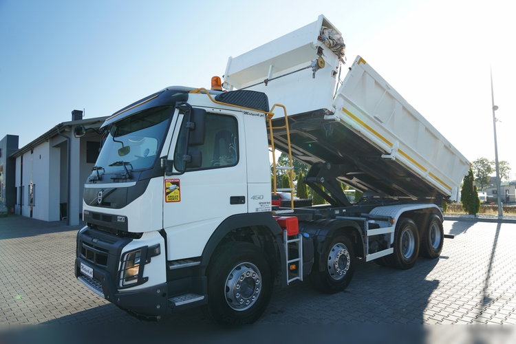 Volvo FMX 450 / 8X4 / WYWROTKA 2 STRONNA / HYDROBURTA / AUTOMATYCZNA PLANDEKA / I-SHIFT / EURO 6 / SPROWADZONY zdjęcie 2