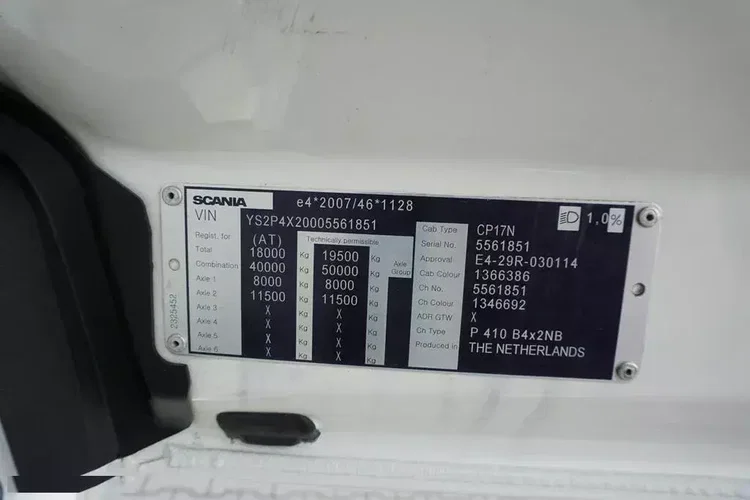 Scania P 410 / E 6 / BDF + WINDA / 7.15 , 7.45, 7.82 M / RETARDER zdjęcie 11