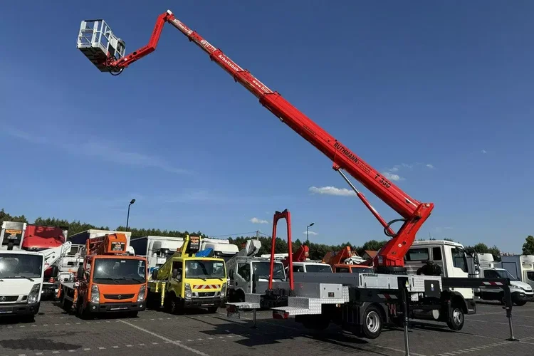 TGL 7.150 Zwyżka Ruthmann T330 33-Metry DMC 7500KG 21m w Bok zdjęcie 14
