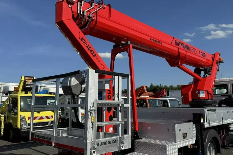 TGL 7.150 Zwyżka Ruthmann T330 33-Metry DMC 7500KG 21m w Bok zdjęcie 22