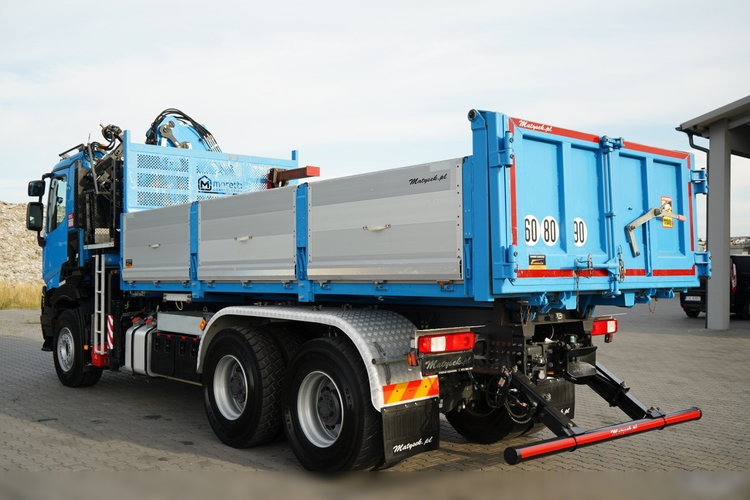 Renault C 430 / 6X4 / WYWROTKA 5.5 M + HDS ATLAS 240.2 A5 / WYSIĘG 14.5 M / MAX UDŹWIG 4520 KG / STEROWANIE RADIOWE / ROTATOR / WIDŁY DO PALET / 2020 ROK zdjęcie 13