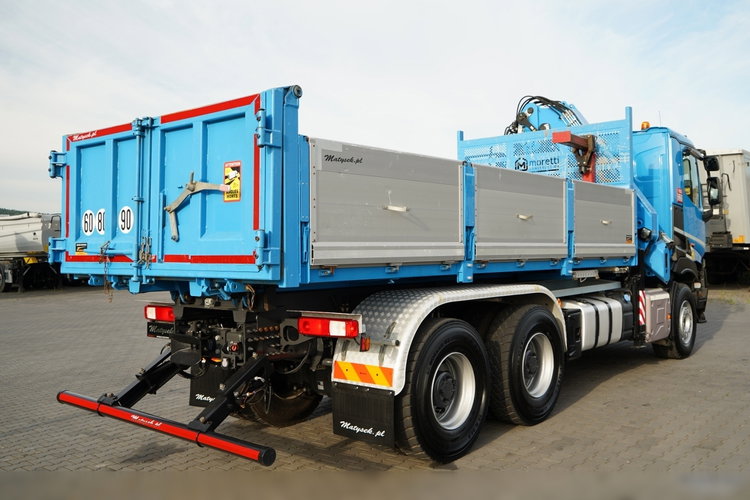 Renault C 430 / 6X4 / WYWROTKA 5.5 M + HDS ATLAS 240.2 A5 / WYSIĘG 14.5 M / MAX UDŹWIG 4520 KG / STEROWANIE RADIOWE / ROTATOR / WIDŁY DO PALET / 2020 ROK zdjęcie 14