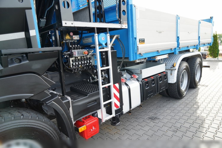 Renault C 430 / 6X4 / WYWROTKA 5.5 M + HDS ATLAS 240.2 A5 / WYSIĘG 14.5 M / MAX UDŹWIG 4520 KG / STEROWANIE RADIOWE / ROTATOR / WIDŁY DO PALET / 2020 ROK zdjęcie 20