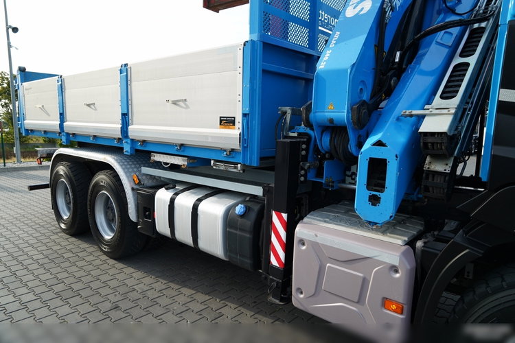 Renault C 430 / 6X4 / WYWROTKA 5.5 M + HDS ATLAS 240.2 A5 / WYSIĘG 14.5 M / MAX UDŹWIG 4520 KG / STEROWANIE RADIOWE / ROTATOR / WIDŁY DO PALET / 2020 ROK zdjęcie 24