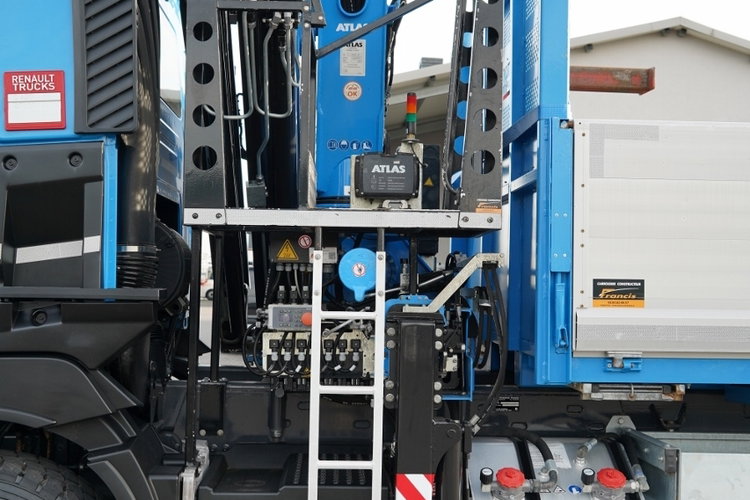 Renault C 430 / 6X4 / WYWROTKA 5.5 M + HDS ATLAS 240.2 A5 / WYSIĘG 14.5 M / MAX UDŹWIG 4520 KG / STEROWANIE RADIOWE / ROTATOR / WIDŁY DO PALET / 2020 ROK zdjęcie 27