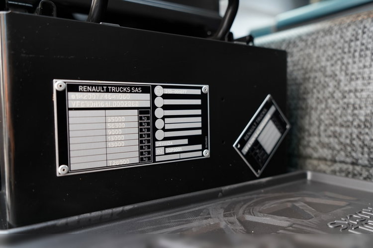 Renault C 430 / 6X4 / WYWROTKA 5.5 M + HDS ATLAS 240.2 A5 / WYSIĘG 14.5 M / MAX UDŹWIG 4520 KG / STEROWANIE RADIOWE / ROTATOR / WIDŁY DO PALET / 2020 ROK zdjęcie 46