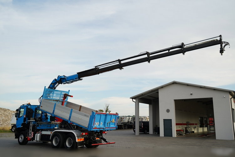 Renault C 430 / 6X4 / WYWROTKA 5.5 M + HDS ATLAS 240.2 A5 / WYSIĘG 14.5 M / MAX UDŹWIG 4520 KG / STEROWANIE RADIOWE / ROTATOR / WIDŁY DO PALET / 2020 ROK zdjęcie 4