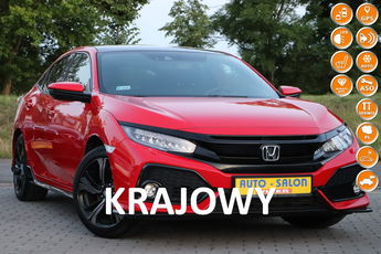 Honda Civic krajowy.2-wł, serwis, model 2018, dach szklany panoramiczny