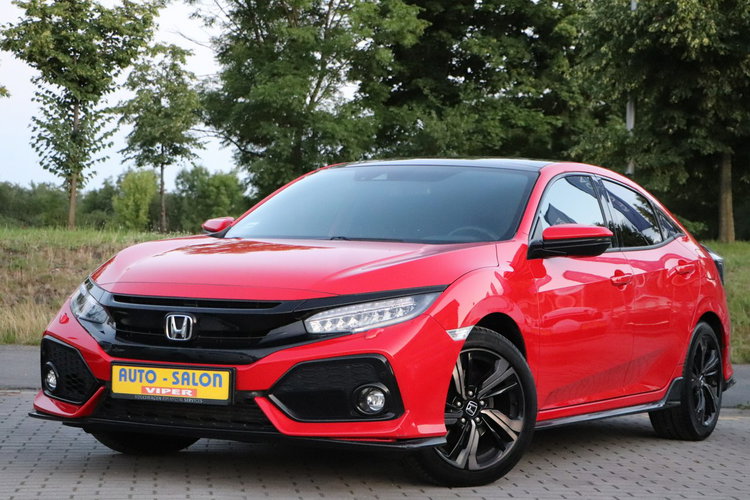 Honda Civic krajowy.2-wł, serwis, model 2018, dach szklany panoramiczny zdjęcie 2