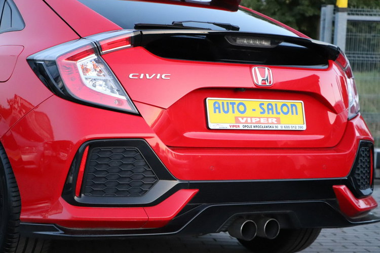 Honda Civic krajowy.2-wł, serwis, model 2018, dach szklany panoramiczny zdjęcie 3