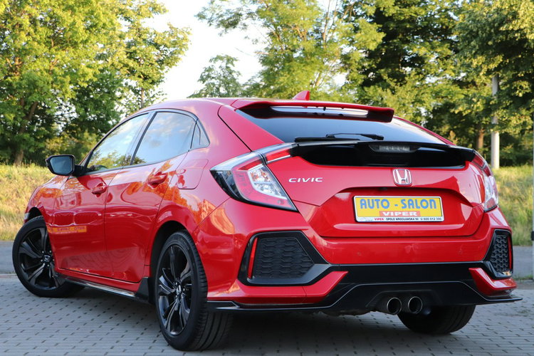 Honda Civic krajowy.2-wł, serwis, model 2018, dach szklany panoramiczny zdjęcie 4