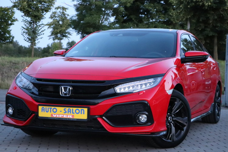 Honda Civic krajowy.2-wł, serwis, model 2018, dach szklany panoramiczny zdjęcie 6