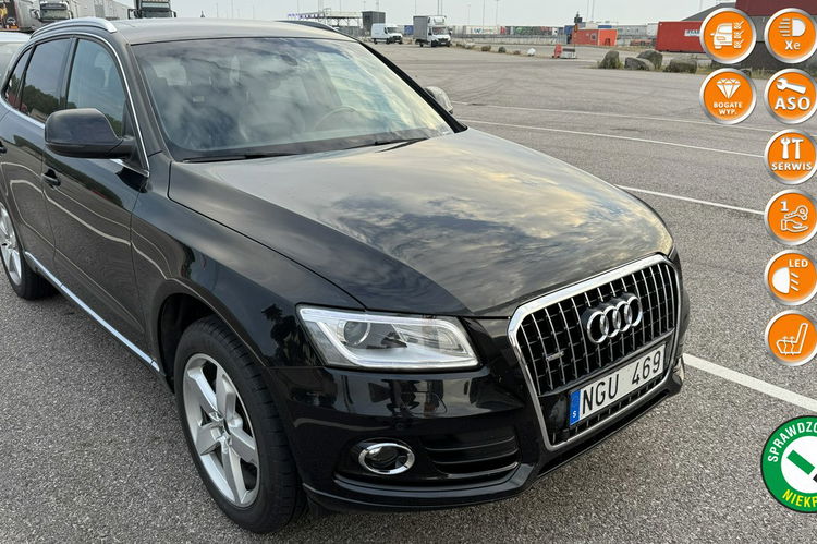 Audi Q5 2.0tdi quattro automat s-Line skóry ledy bi xenon serwis zamiana 1.r.g zdjęcie 1