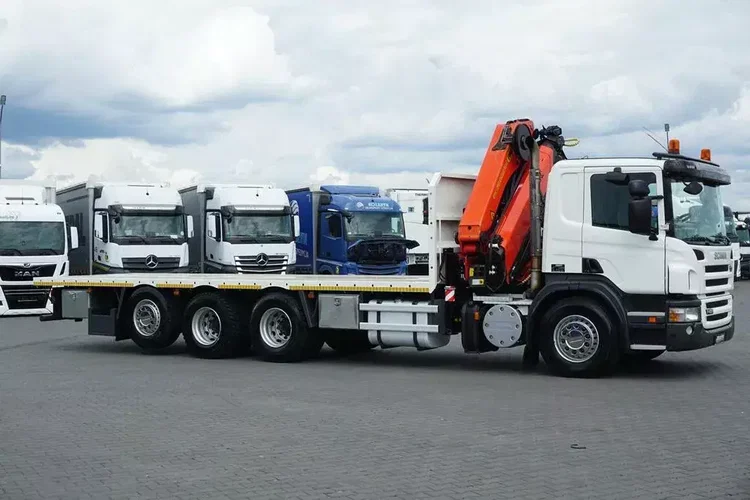 Scania / P 420 / 8 X 4 / TRIDEM / SKRZYNIOWY + HDS / PALFINGER PK 26002 / WYS. 12 M / DŁ. 8 M zdjęcie 6