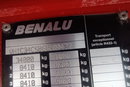 BENALU WYWROTKA 71 m3 / ALUMINIOWA  /  OŚ PODNOSZONA/ ALUFELGI / SPROWADZONA zdjęcie 19