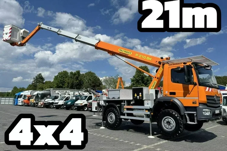 Mercedes Atego 718 E6 4x4 Zwyżka PALFINGER P210 BK Podnośnik Koszowy zdjęcie 1